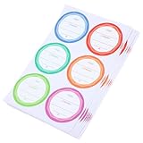 KICHOUSE 10 Blatt Wasserfeste Flaschenetiketten Selbstklebend Ablösbar Beschriftbar für...