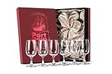 Kristall Port, Sherry und Dessertwein Gläser | 6er Set | Professionelle 200 ml Portweingläser mit...