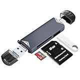 YIIFELL SD Kartenleser, Triple-Port USB (A/C/Micro) Kartenlesegerät, 3 in 1 SD Card Reader Micro Sd...