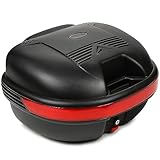 SEVICO Motorradkoffer Top-Case Roller und Motorrad Koffer Schwarz Motorradtasche Helmkoffer für...
