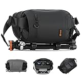 TARION Kameratasche Sling Herren Fototasche: 2-in-1 Sling Tasche Kamera Umhängetasche Klein...