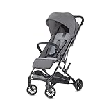 Inglesina Sketch Kinderwagen Leicht und Kompakt, Grau, Bequem, bis zu 17kg, Einhand-Faltung, UPF 50+