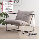 Zinus Aidan Extragroß Sling Akzent-Sessel 78x69x78 - Sessel mit Metallrahmen und Polsterung aus...