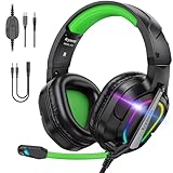 Krysenix PG2 RGB Gaming Headset für PS4, PS5, PC, Xbox,Switch, Gaming Headset mit Mikrofon,...