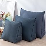 Generisch Rückenkissen 40cm/47cm/60cm Ergonomisches Keilkissen für Bett/Sofa, Lendenkissen,...