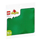 LEGO 10980 DUPLO Bauplatte in Grün, Grundplatte für DUPLO Sets, Konstruktionsspielzeug für...