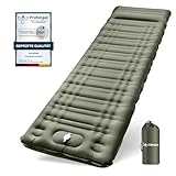 Arlierss Isomatte Selbstaufblasend, 12CM Dicke Luftmatratze Camping mit Fußpresse Pumpe und Kissen,...