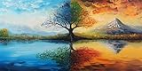 tree Diamond Painting XXL 90x180cm, DIY 5D Diamant Painting Bilder Kinder, landscape Diamond...