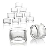 Nordstern Teelichtgläser 12er Pack - Kleine Windlichter, Teelichthalter zur Tischdeko -...