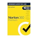 Norton 360 Premium 2022 | 10 Geräte | Antivirus | Unlimited Secure VPN & Passwort-Manager | 1 Jahr...