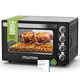 Stillstern Minibackofen mit Umluft (60L) NEU: CYCLONE PRO+ (Antihaftbeschichtung), DE Version,...