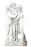 Antikes Wohndesign 3er Dekofigur Teichfigur Frauenfigur Skulptur Gartenfigur Griechische Steinfigur