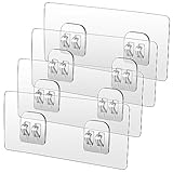 WLLHYF 4 Pack Shower Caddy Adhesive Hooks Ersetzung Starkes Etikett für Badewanne und Dusche...