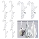YBCCBY 10 Stück Haken für Rundheizkörper Handtuchhaken Heizkörper Handtuchhalter Transparent...