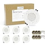 GY Einbaustrahler IP65 wasserdicht GU10 Set LED Spot Einbauleuchten Weiß,. GU10 Fassung Runder...