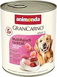 animonda GranCarno Adult Multifleisch-Cocktail (6 x 800 g), Hundenassfutter für erwachsene Tiere,...