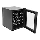 YyanLAK Weinkühlschrank, 50.2x40x53cm Weinschrank mit Glastür, Getränkekühlschrank,...