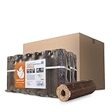 HEIZFUXX Holzbriketts PiniKay Octagon - Hartholzbriketts 20 kg (2x10 kg) - Briketts mit Zugloch für...