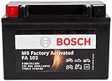 Bosch FA102 - AGM-Motorradbatterie - 12V 120A 8Ah - Geeignet für Motorräder, Motorräder, Enduros,...