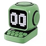 Tragbarer Retro-Lautsprecher mit 10 W Sound, 15 W magnetisches Laden, Touch-Emoticon-Effekte,...