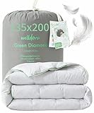 Welldora Komfort Bettdecke 135x200 Sommer | 100% Extraweiche Federn & Daunen | Fachärztlich...