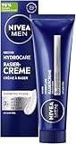 NIVEA MEN Hydrocare Rasiercreme, mit cremigem Schaum für eine sanfte Rasur, hautschonende...