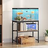 MAHANCRIS Aquariumständer, 30 L Aquarium Unterschrank, Aquariumregal, 2-stöckiger Aquarium Tisch,...