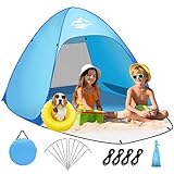 Purebox Strandmuschel Pop Up 1-3 Personen/3-4 Personen Modelle, Pop Up Strandmuschel mit UV Schutz,...
