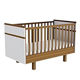 Vilha Babybett 70x140 cm höhenverstellbar, Mitwachsendes Gitterbett, Umbaubar zum Juniorbett,...