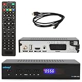 Ankaro 2100 DSR HD Sat Receiver mit PVR Aufnahmefunktion für Satellitenschüssel, AAC-LC Audio,...