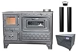 Giesty® Outdoor-Küchenofen Terrassenofen, Holzofen mit Holz und Holzkohle, Garten-Kamin,...