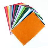 wenrescry Bastelfilz Set - 40 Farben A4 Filzplatten, Filzstoff und Vliesstoff für DIY Handwerk,...