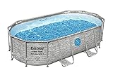 Bestway Power Steel Swim Vista Series Frame Pool Komplett-Set mit Filterpumpe 427 x 250 x 100 cm,...