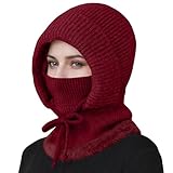 3-In Sturmhauben Mütze Mit Schal Und Maske Strickmütze Für Damen Im Herbst Und Winter...