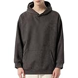 Generisch Herren Basic Kapuzenpullover Locker Lässiger Einfarbige Sweatshirt Unisex Hoodie...