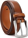 YOORAN Gürtel Herren,Braun Ledergürtel Herren, 33 mm breit, Geeignet Für Herrenjeans und...