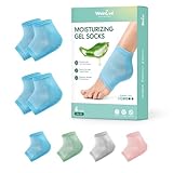 Welnove Feuchtigkeitsspendende Fersensocken – 2 Paar mit Aloe Vera-Extrakt angereichertes...