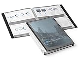 Durable Sichtbuch Duralook Plus, (für A4, mit 40 Hüllen, Rückenbreite 25mm) schwarz, 243401