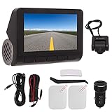 Auto Dual Dashcam, Fydun HD Display Dashboard Kamera Recorder G Sensor Bewegungserkennung 170 Grad...