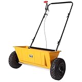 TEXAS Profi Streuwagen XL Salz Rasendünger Rasen, 56cm Streubreite, 25 Liter, Rasensamen Dünger...