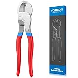 VORXEON Kabelschere Kabelschneider 240mm/9.5in Drahtschneider für Aluminium Kupfer Kabel Geeignet...