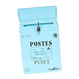 PNAJFUEL Box Wandbehang Im Rustikalen Stil Briefkasten Mit Schließfach Und Schublade