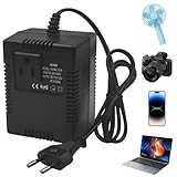 Spannungswandler Transformator 220V auf 110V, 300W Netzadapter Schritt-Runter Stromkonverter mit EU...