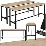 tectake® 2X Sitzbank für Esszimmertisch, Industrial Möbel, Bank Esstisch, Küchentisch,...