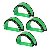 TOKIDNY 2 Paare Anti-rutsch Fahrrad Pedalriemen Set Grün Verstellbare Nylon Fußriemen Für Fixed...