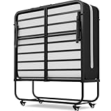 Brinlawb Gästebett Klappbar 90x200 cm mit 10cm Dicker Schaumstoff Matratze Klappbett 90x200...