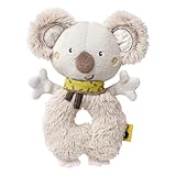 Fehn Baby Ring Greifling Koala - Kuscheltier Babyspielzeug mit Rassel - Motorikspielzeug für das...