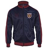 West Ham United FC - Herren Trainingsjacke im Retro-Design - Offizielles Merchandise - Geschenk für...