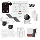 Daewoo Alarmanlage, WLAN/GSM Touch, 4,3 Zoll (10,9 cm), AM505 – System kabellos und ohne...