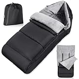 Fußsack Kinderwagen Winter, Universeller Fußsack Buggy mit Verstellbarer Reißverschlus, Einfacher...